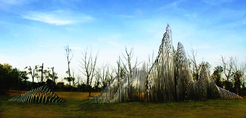 不銹鋼雕塑樂山樂水