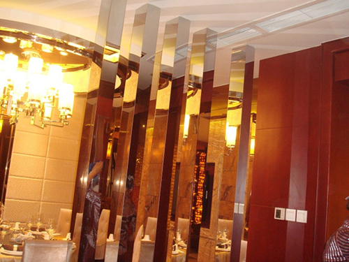 鏡面玫瑰金不銹鋼屏風 鏡面玫瑰金不銹鋼屏風