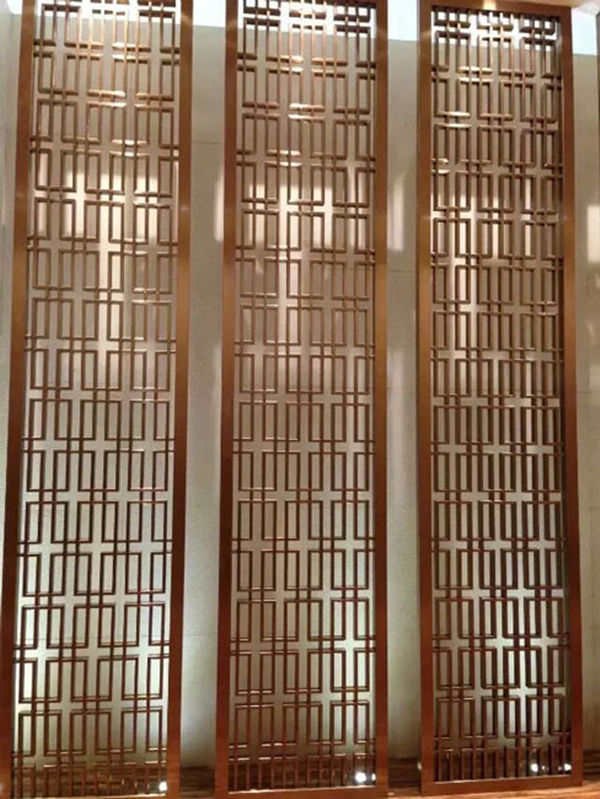 中式不銹鋼屏風